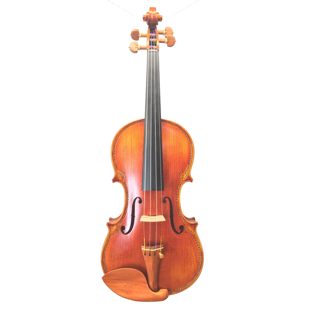 Carved Floral Violin